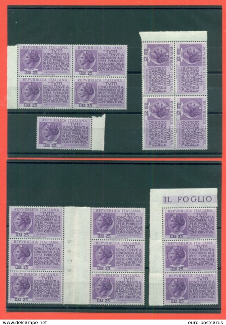 REDDITI - 19543- NUOVI-- OTTIMA QUALITA - PREZZO DA SALDO - LOTTI - LOTTO DI 18 ESEMPLARI - 1946-60: Mint/hinged