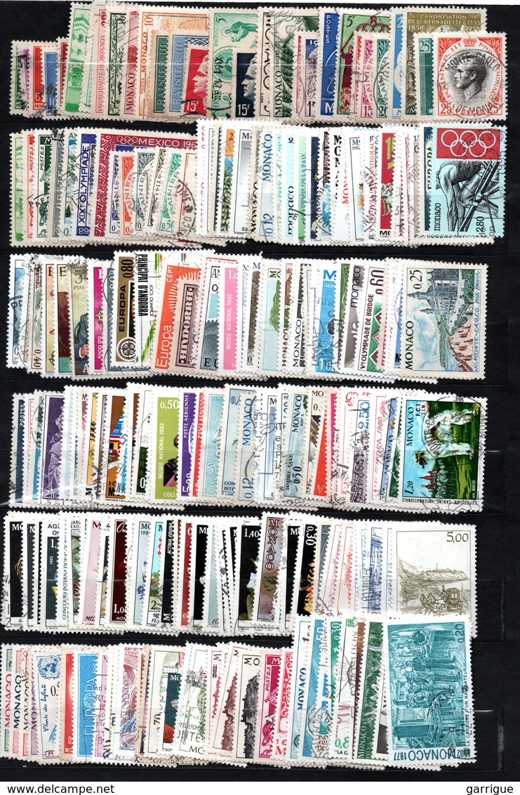 MONDE ENTIER sauf France : ensemble de plus de 10 000 timbres différents