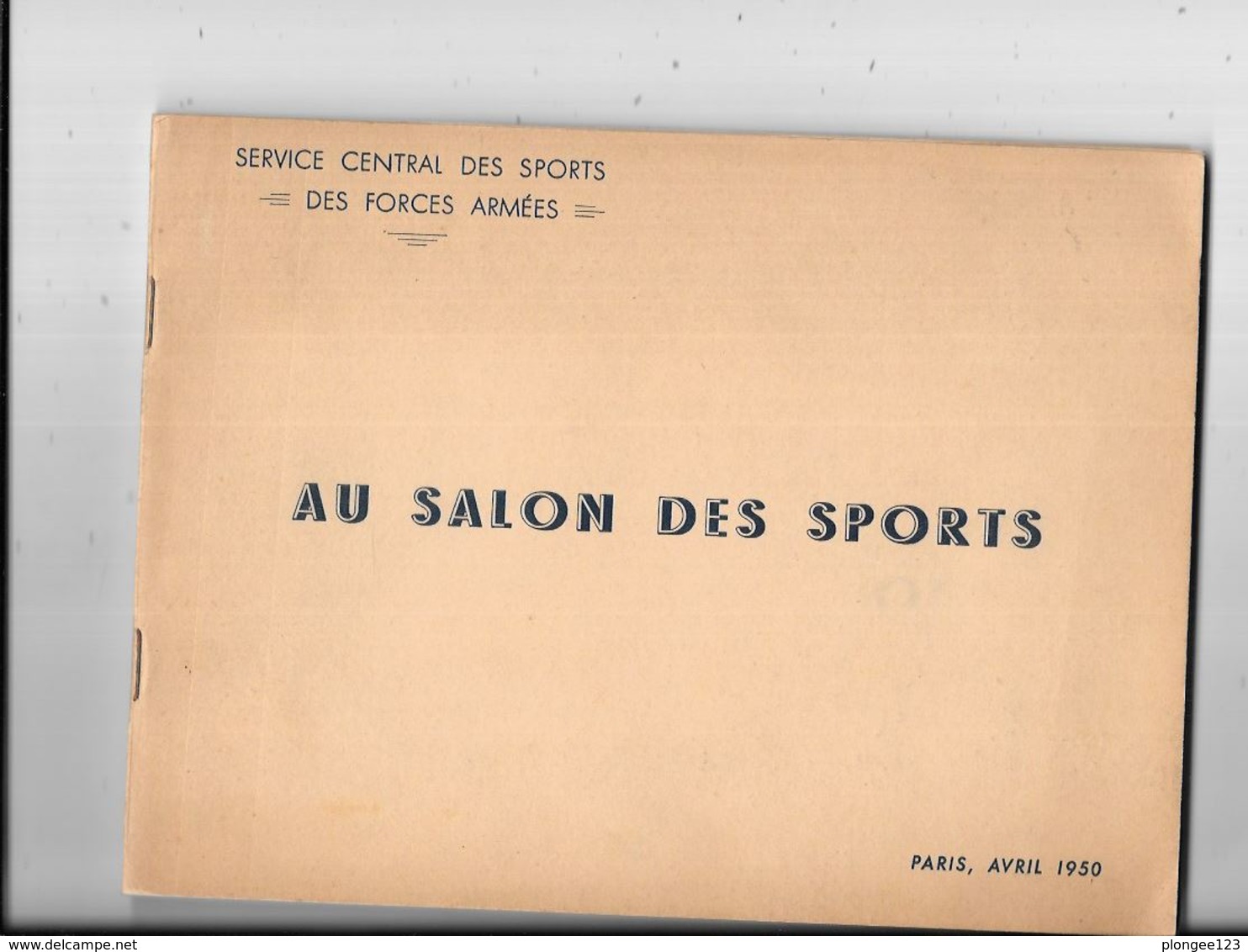 ANTIBES - Carnet Service Central Des Sports Des Forces Armées, AU SALON DES SPORTS Avril 1950 Thème Militaria, - Non Classés