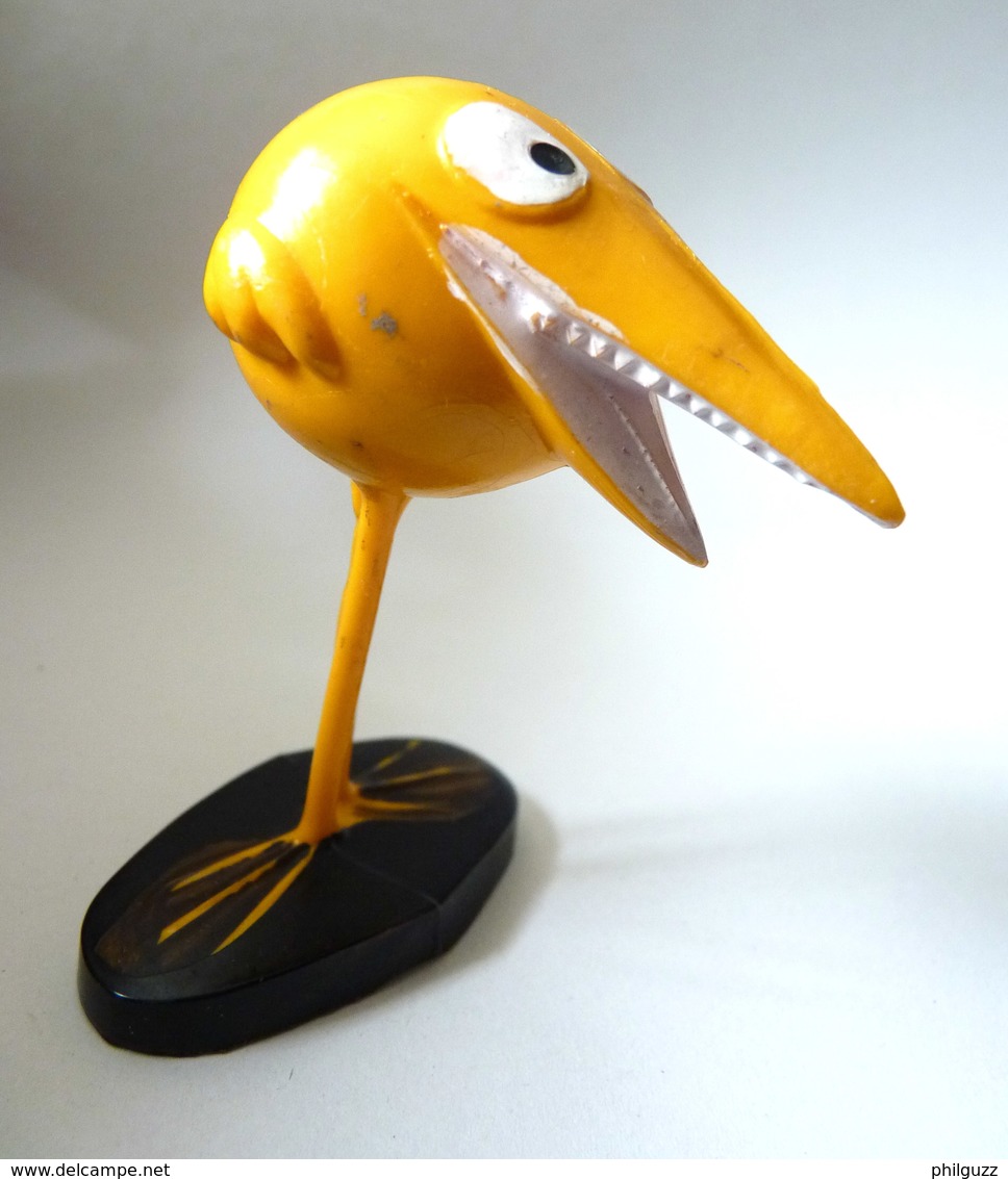 RARE FIGURINE ORTF JIM SHADOK JAUNE ORANGE  - SHADOKS 1969 - Autres & Non Classés