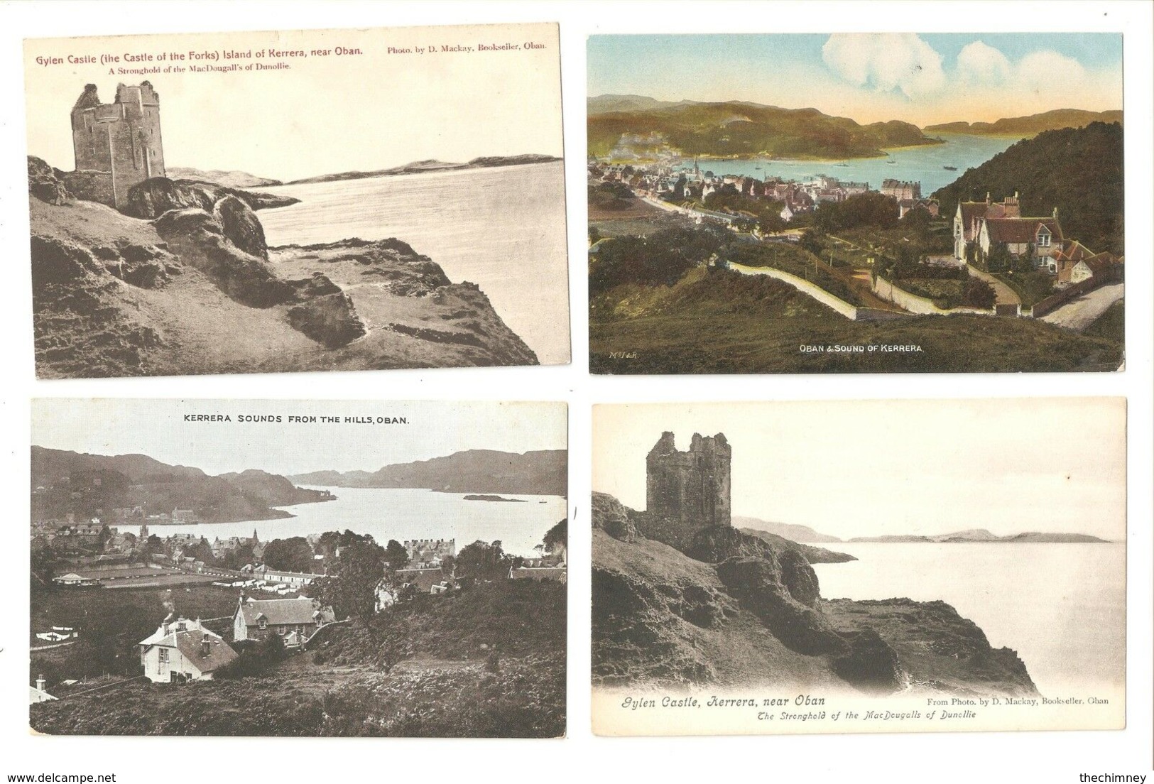 FOUR POSTCARDS OF KERRARA ETC DUNOON ARGYLLSHIRE - Argyllshire