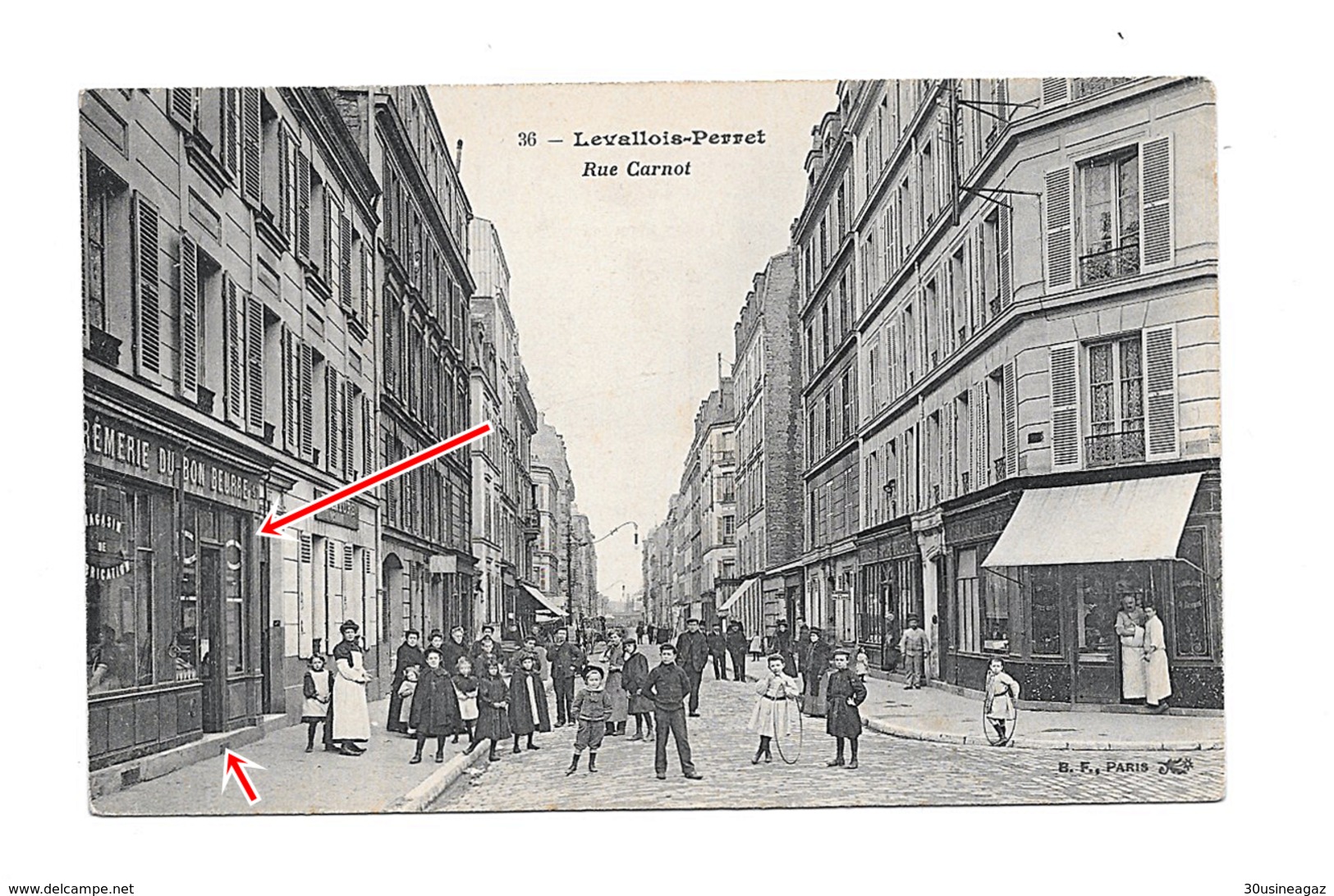 CPA  92 Levallois Perret Rue Carnot  Cremerie Du Bon Beurre Photo  6 Vente Uniquement Cpa Cremerie - Levallois Perret