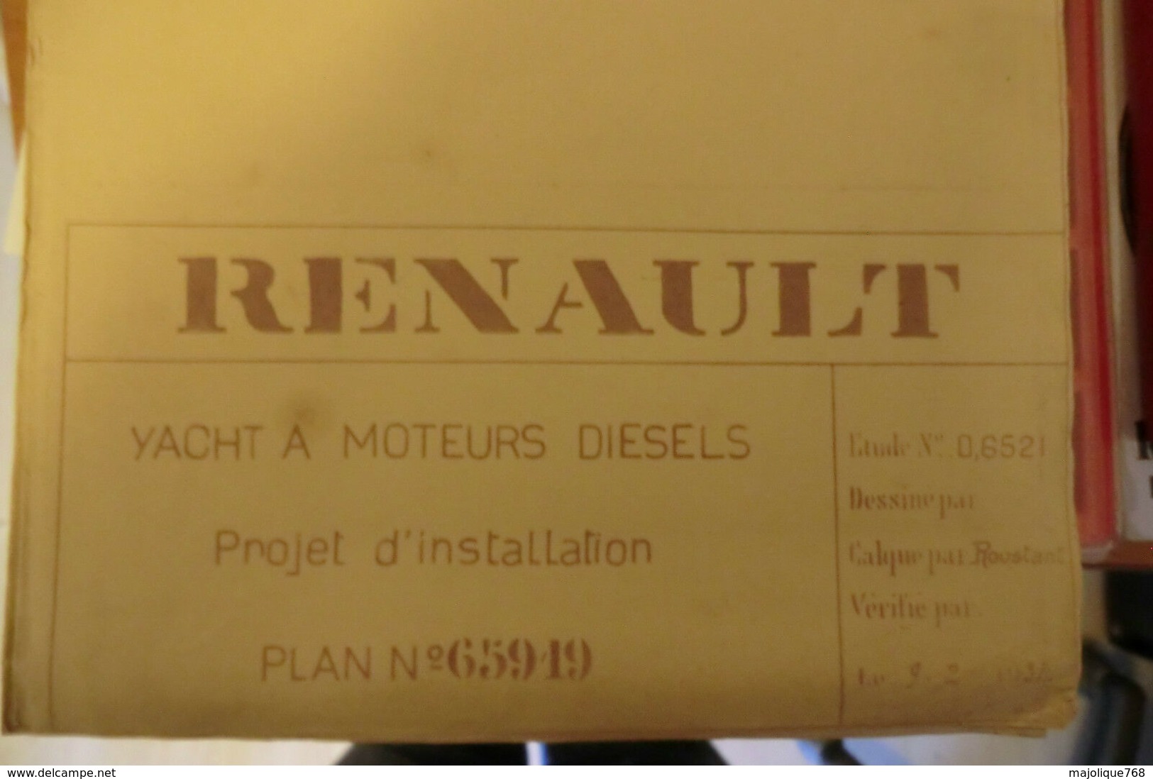 15 plants de moteurs diesel pour yacht pour Mr Renault-Billancourt 1930/31.