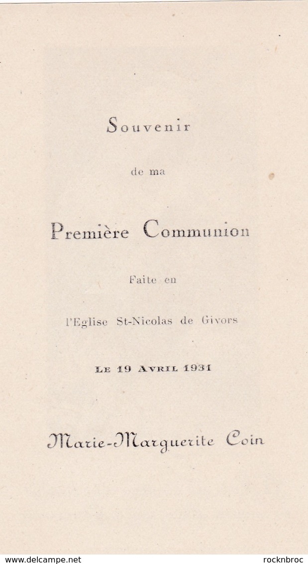 Ancienne Image Pieuse Religieuse Bonamy 692 Souvenir Première Communion 1931 - Religion & Esotérisme