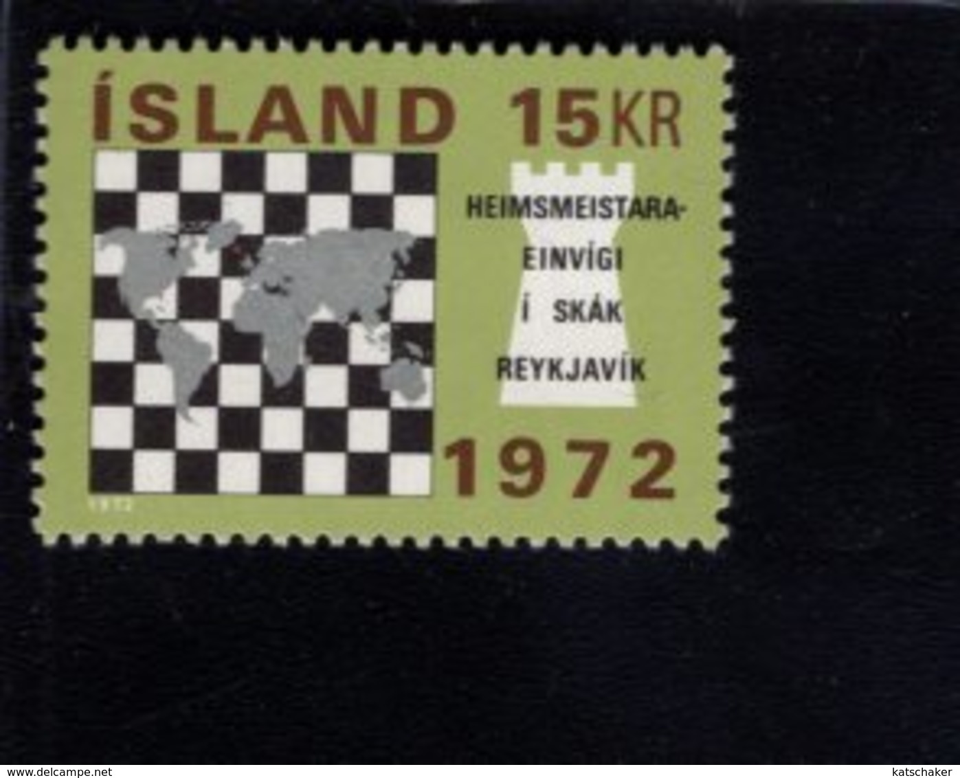 740456060 POSTFRIS  MINT NEVER HINGED EINWANDFREI SCOTT 442 CHESSBOARD WORLD CHESS CHAMPIONSHIP REYKJAVIK 1972 - Neufs