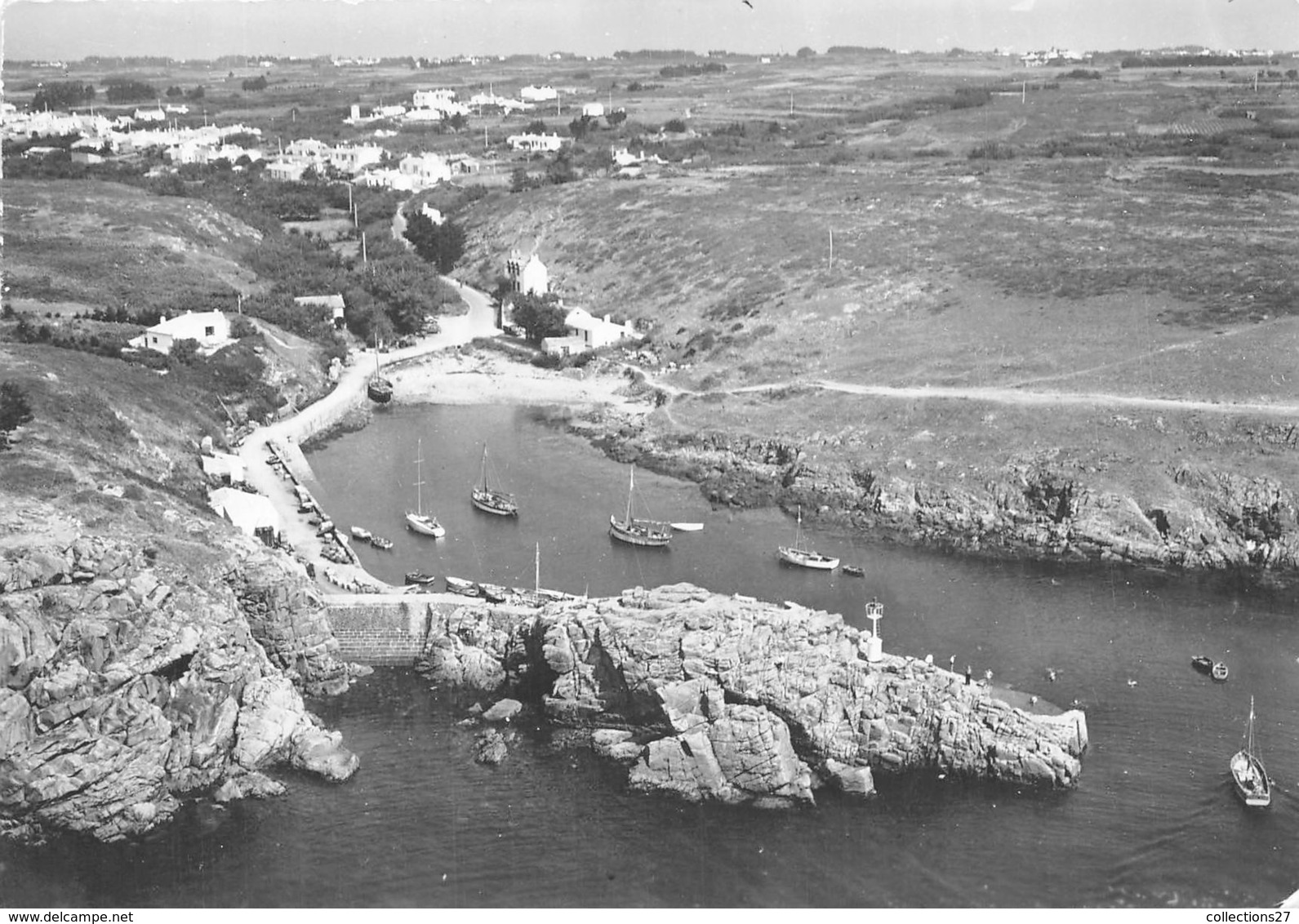 85-ILE-D'YEU-LE PORT DE LA MEULE, VUE DU CIEL - Ile D'Yeu