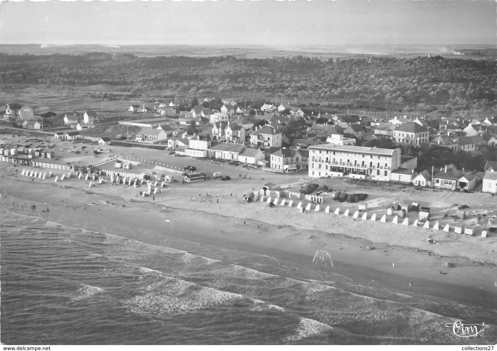 85-SAINT-JEAN-DE-MONTS- VUE AERIENNE DE LA PLAGE - Saint Jean De Monts