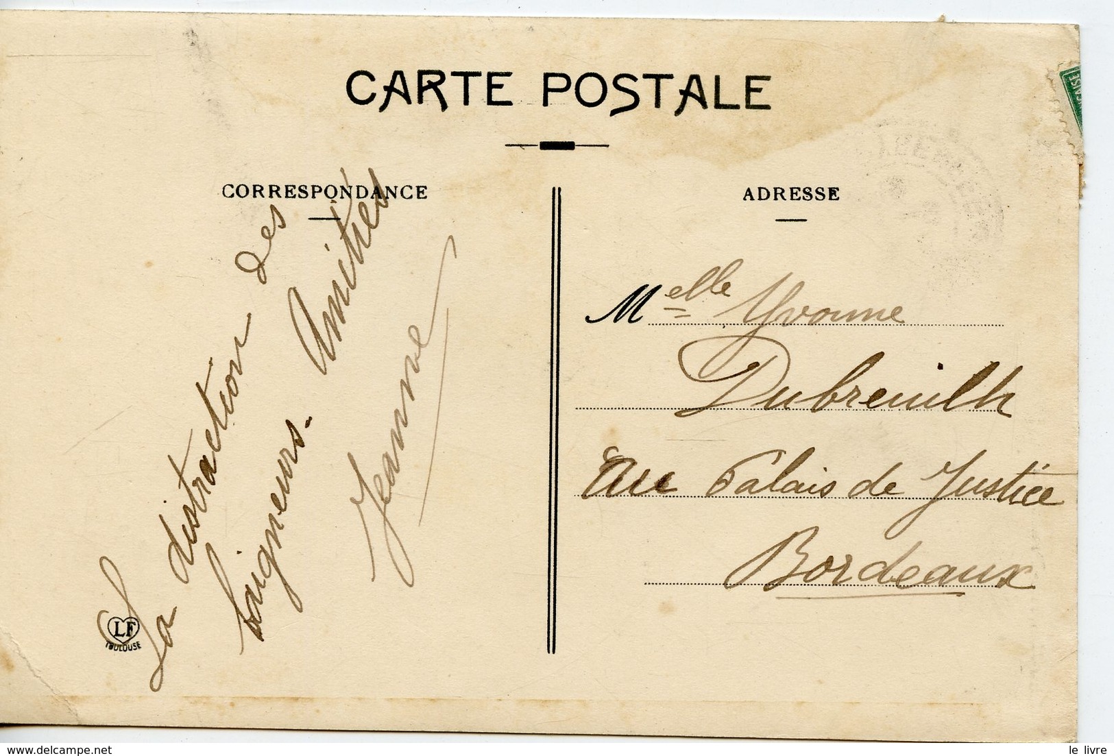 946. CPA 65 CAPVERN. CARTE ENTIEREMENT DEDOUBLEE. TYPE EXCENTRIQUE. LOUIS CRIEUR PUBLIC 1912 - Autres & Non Classés