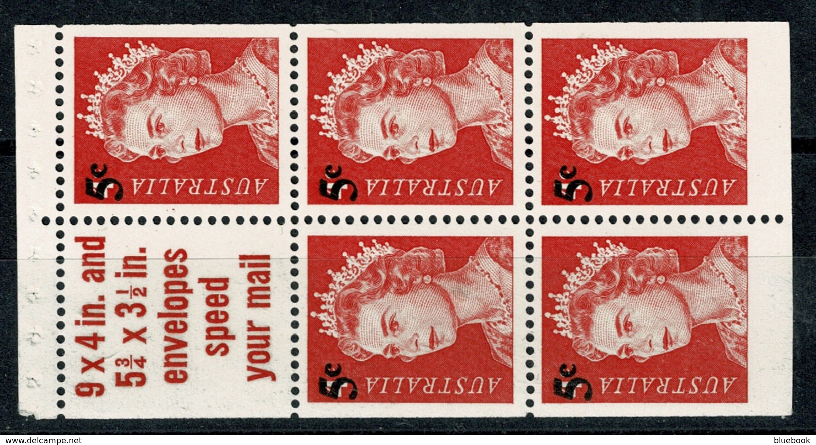 Ref 1282 - 1967 Australia SG 414 - Booklet Pane - MNH Stamps - Ungebraucht