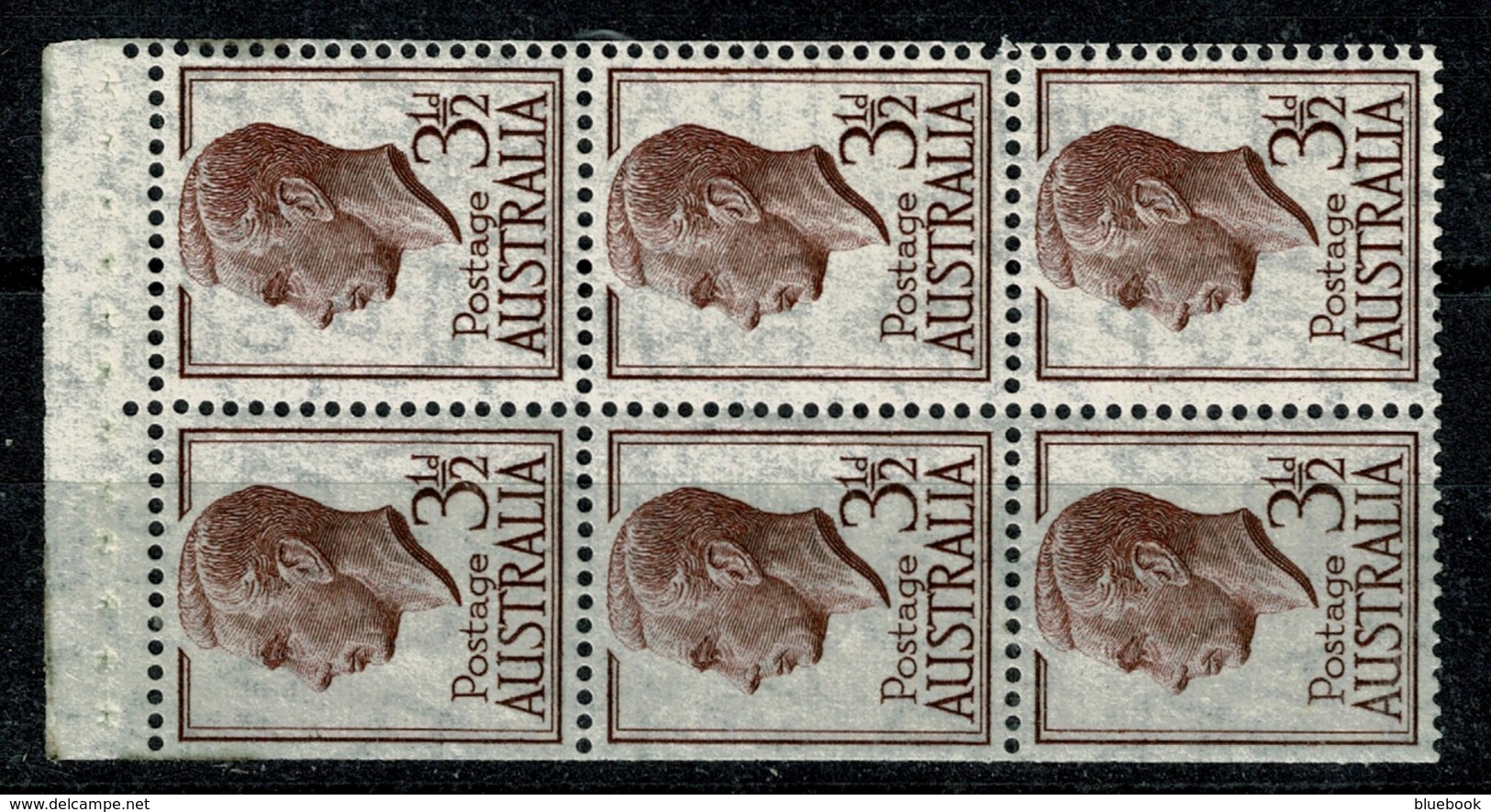 Ref 1282 - 1951 Australia SG 247 - Booklet Pane - MNH Stamps - Nuovi