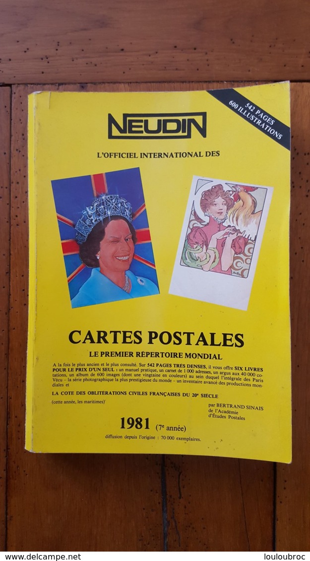 NEUDIN 1981  542 PAGES 600 ILLUSTRATIONS COUVERTURE MOLLE - Livres & Catalogues