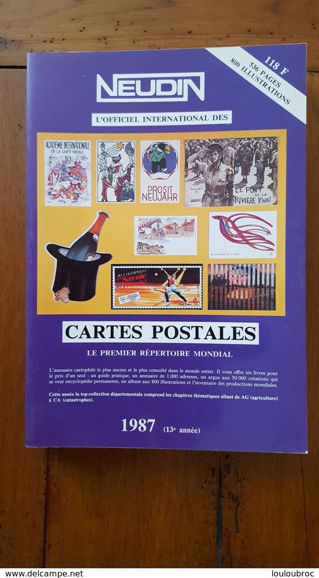 NEUDIN 1987  536 PAGES ET 800 ILLUSTRATIONS - Livres & Catalogues