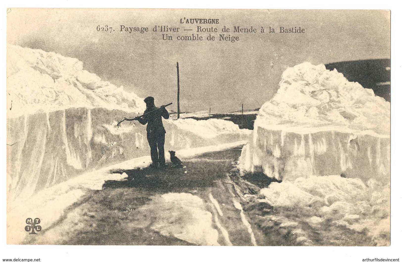 MENDE - ROUTE DE MENDE A LA BASTIDE LA NEIGE  EN CONGERE - Mende