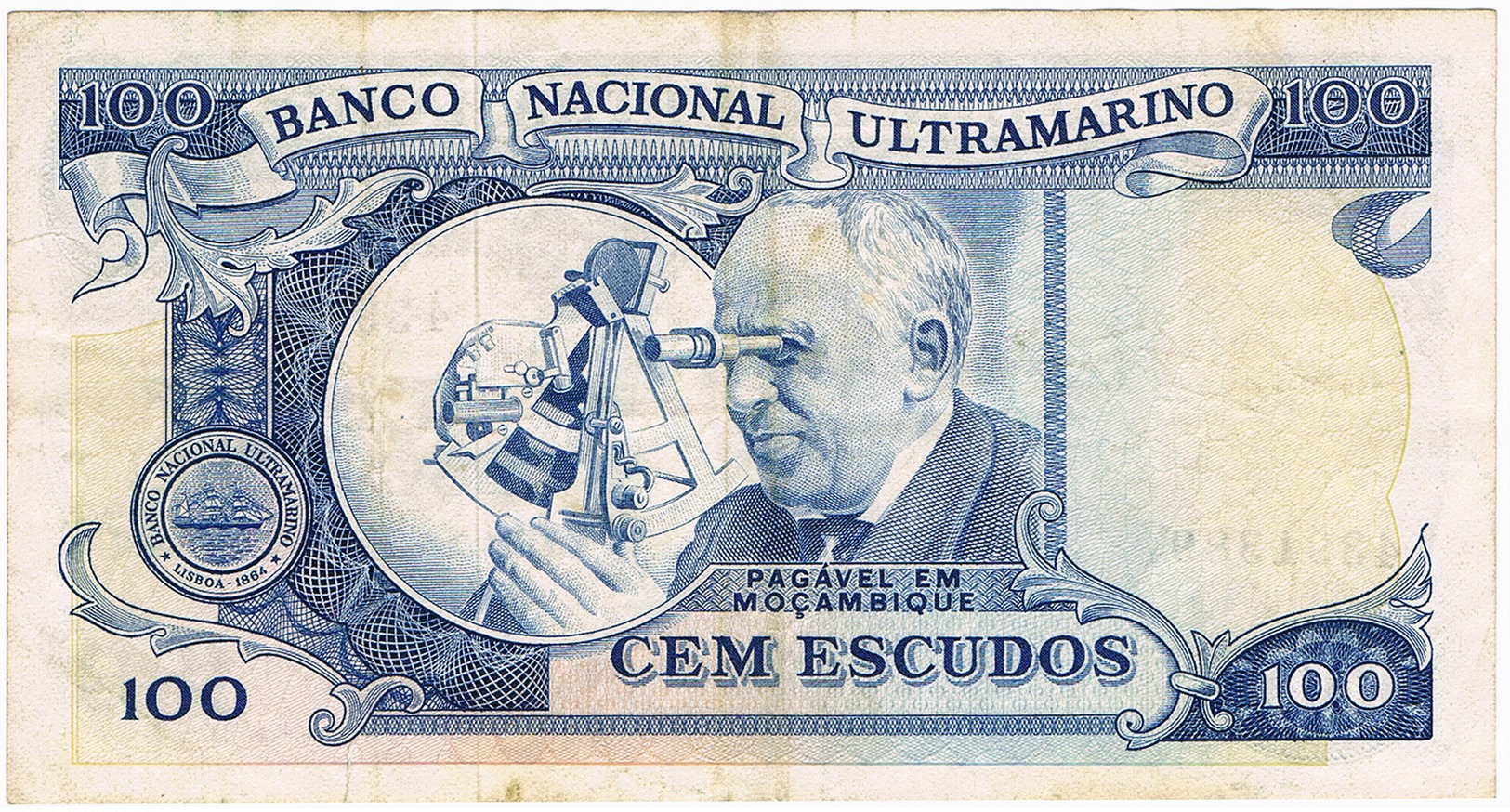 MOÇAMBIQUE - 100$00 (CEM ESCUDOS) - LISBOA , 23 DE MAIO DE 1972. - Portugal