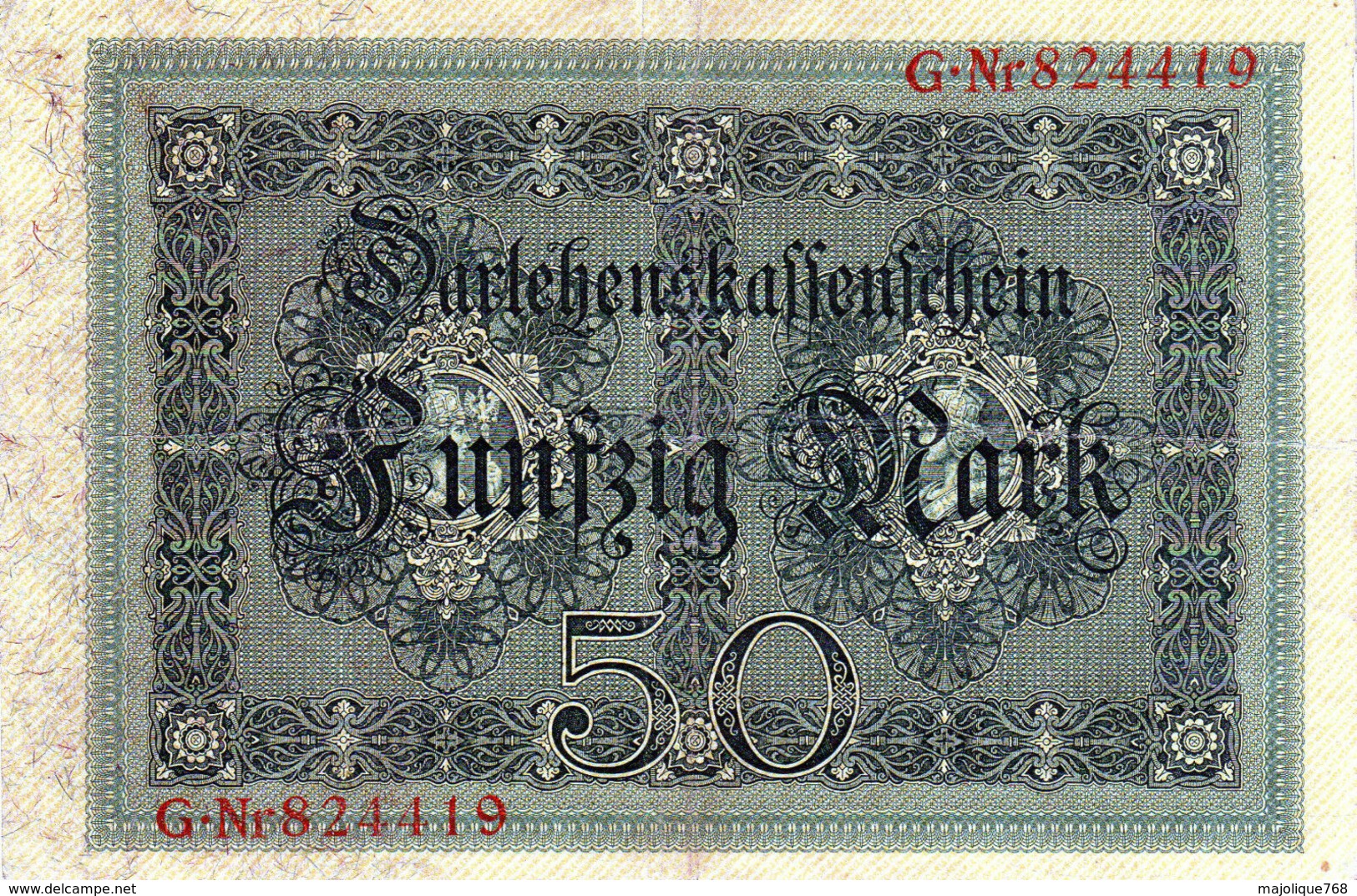 Billet Allemand De 50 Mark Le 5-août-1914 - 6 Chiffres En T B - - 50 Mark