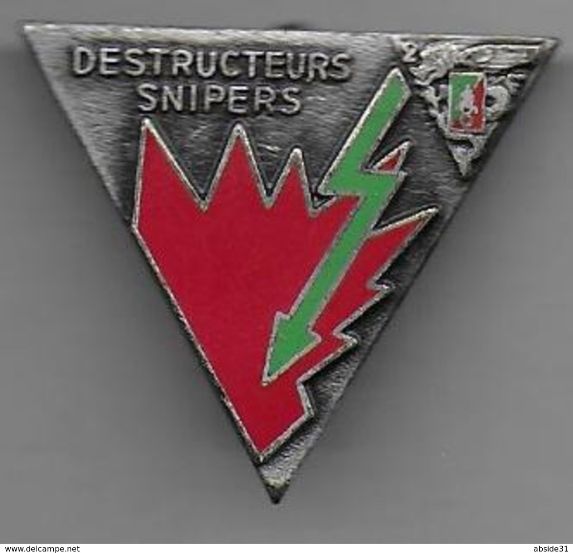 2e R E P  4e Compagnie - Destructeurs Snipers - Insigne Drago Matriculé 419 - Armée De Terre