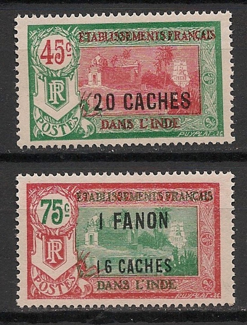 Inde - 1927 - N°Yv. 79 à 80 - Série Complète - Neuf Luxe ** / MNH / Postfrisch - Unused Stamps