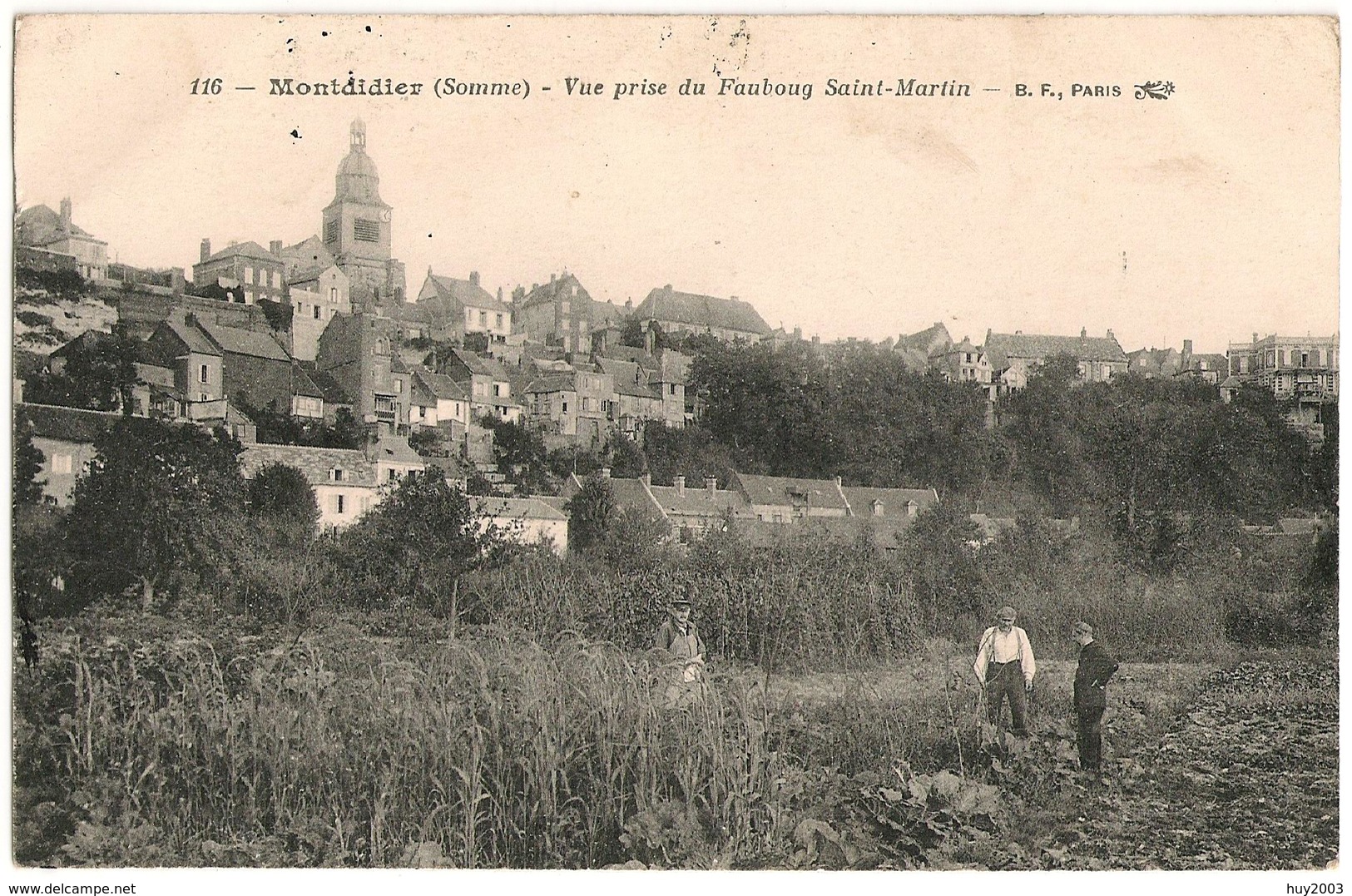 80 - MONTDIDIER - 1917 Vue Prise Du Faubourg Saint Martin - Somme N° 116 Cpa (TTB) - Un Sodat Belge 1917 En Montdidier - Montdidier