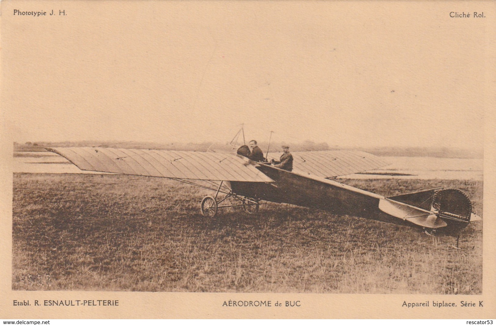 Rare Cpa L'aérodrome De Buc - Buc