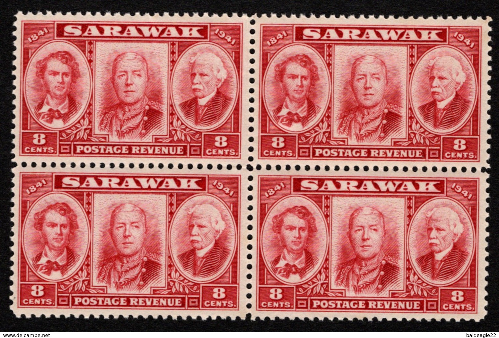 Sarawak - Scott #155 MNH - Block Of 4 (1) - Sarawak (...-1963)