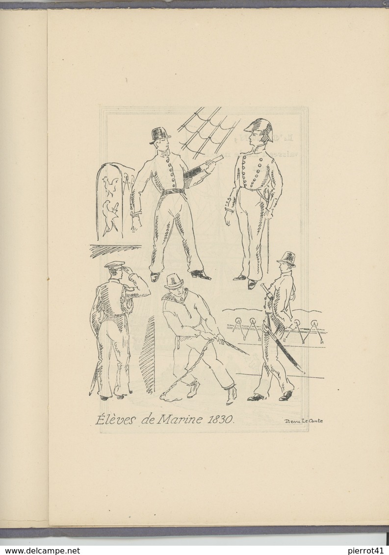 MILITARIA - BATEAUX - BREST - Plaquette Commémorative Du Centenaire De L' ECOLE NAVALE 1830-1930 Illust. PIERRE LE CONTE - Bateaux