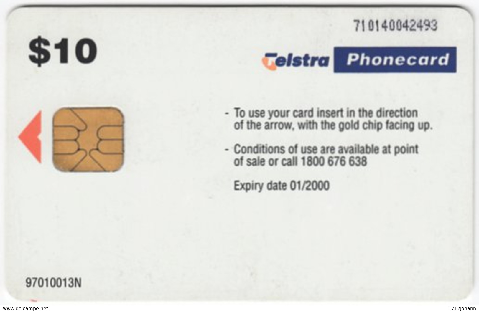 AUSTRALIA B-528 Chip Telstra - Used - Australie