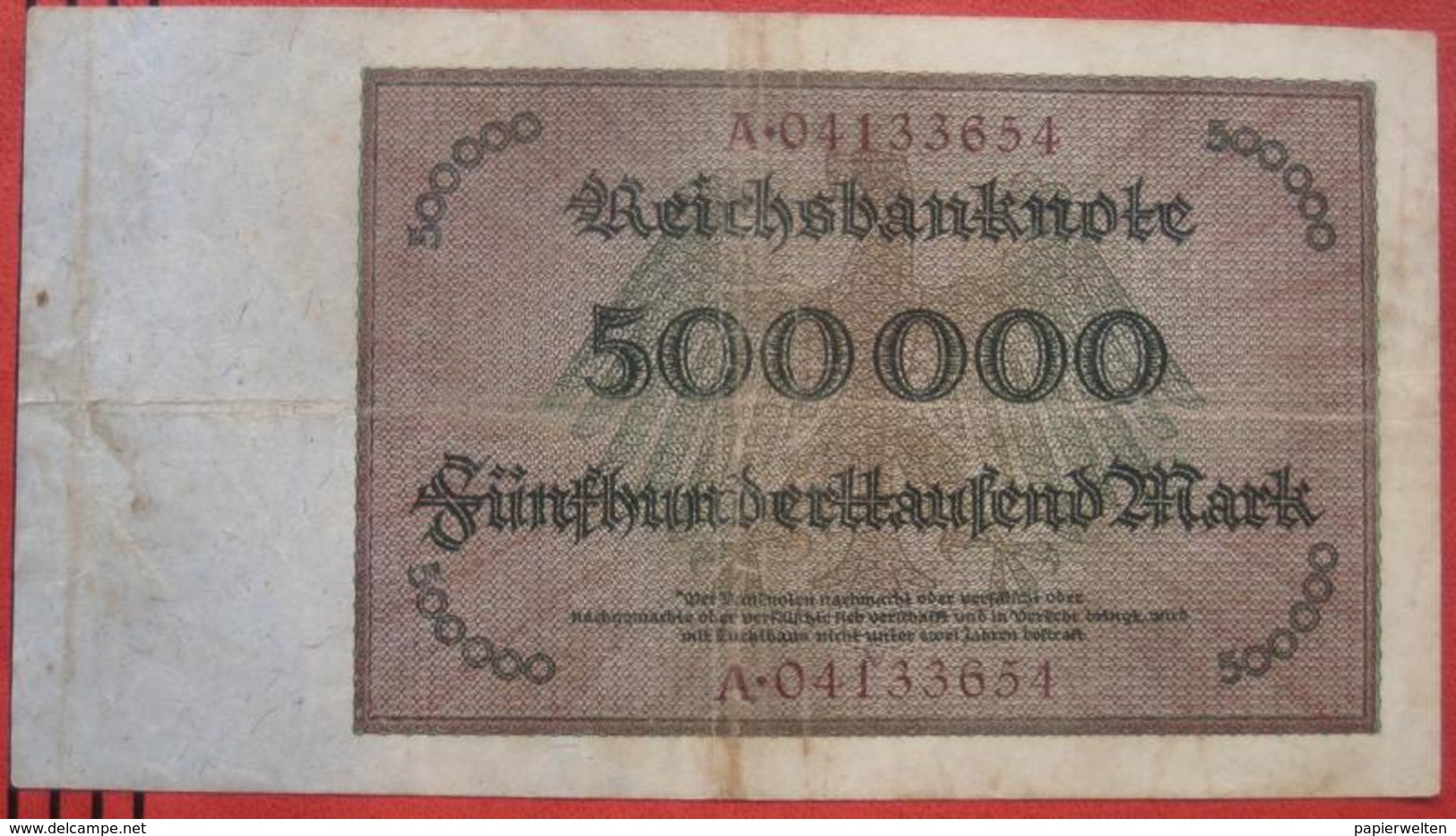 500000 Mark 1923 (WPM 88) 1.5.1923 - 500.000 Mark