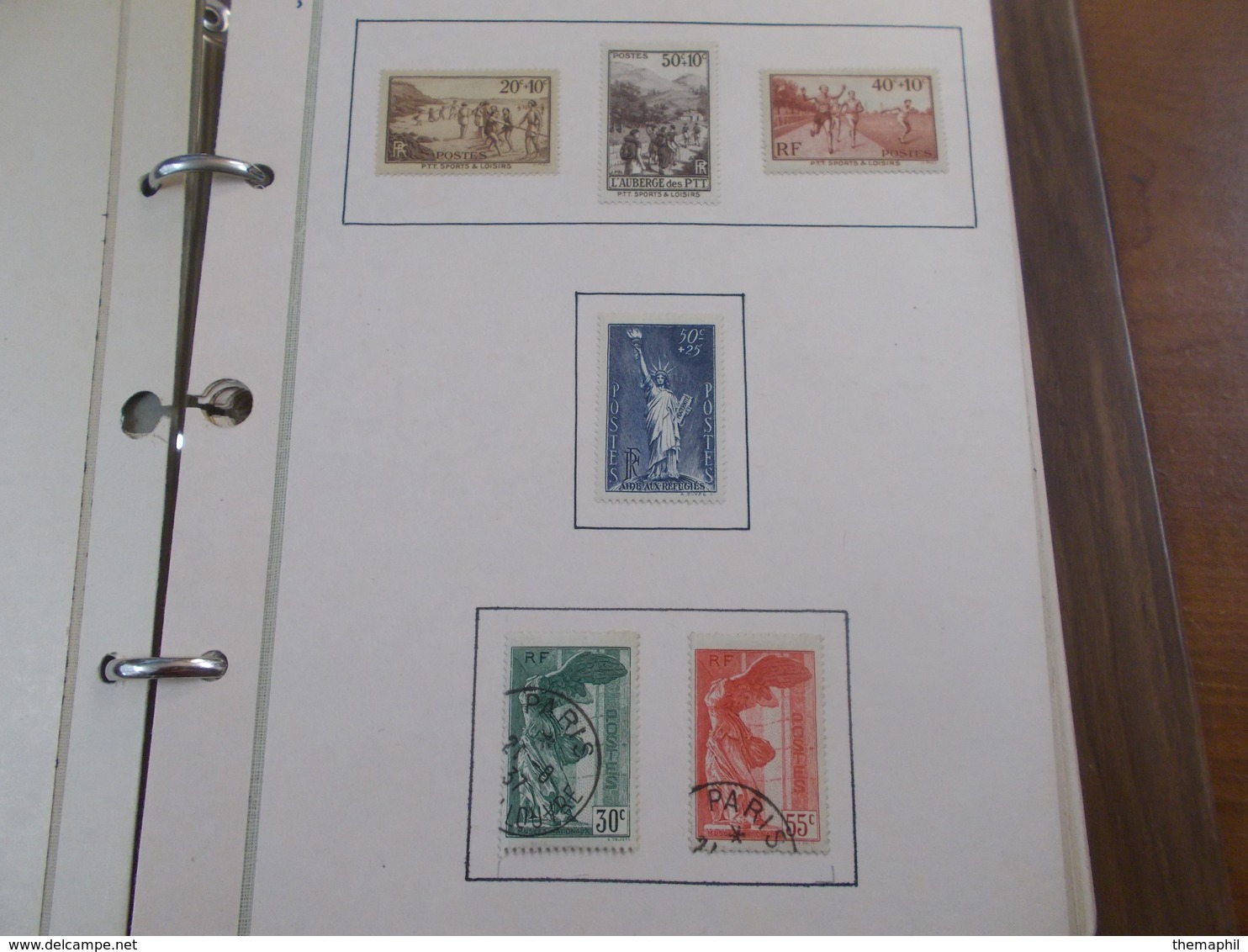 lot n°499 FRANCE  Collection en 2 volumes anciens et semi mo. neufs * ou obl. .  no paypal