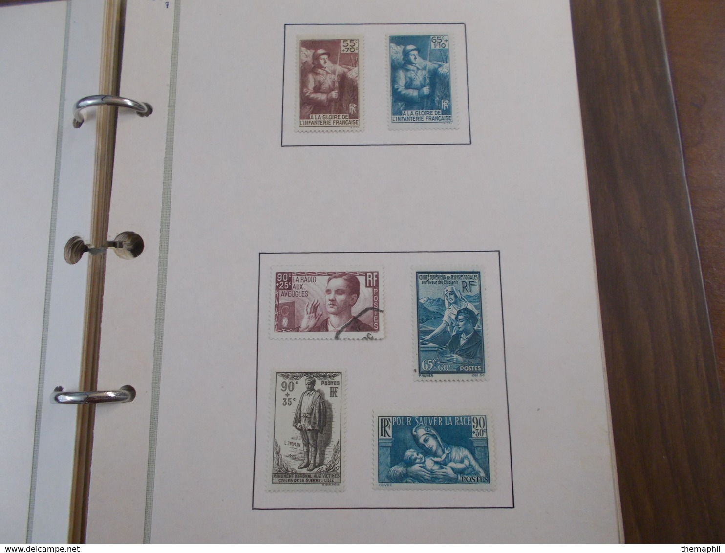 lot n°499 FRANCE  Collection en 2 volumes anciens et semi mo. neufs * ou obl. .  no paypal