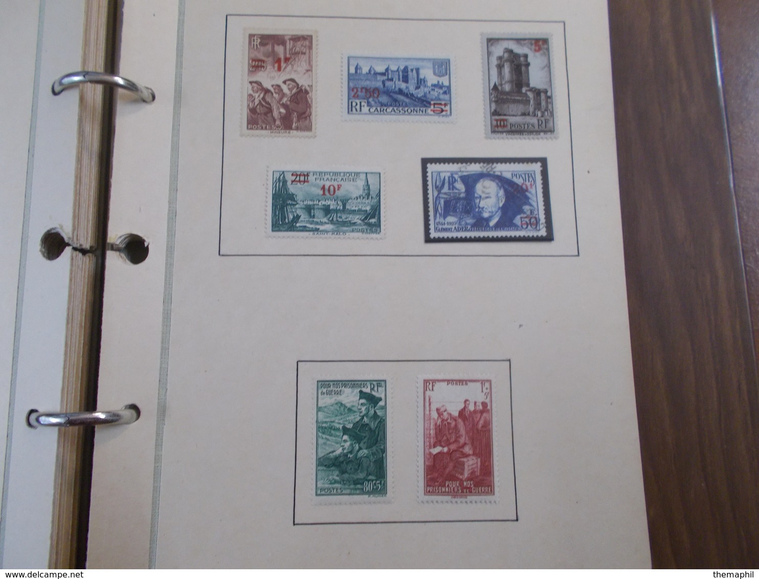 lot n°499 FRANCE  Collection en 2 volumes anciens et semi mo. neufs * ou obl. .  no paypal