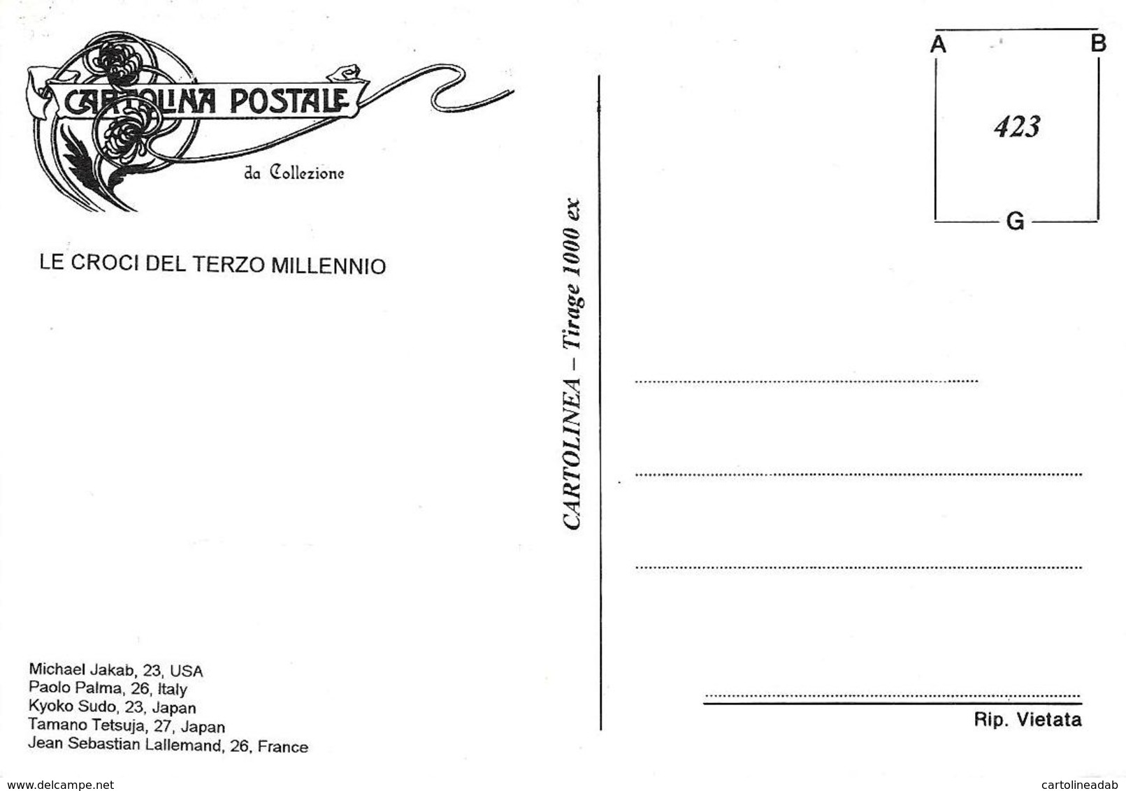 [DC0423] CPM - LE CROCI DEL TERZO MILLENIO - CARTOLINEA 423 - Non Viaggiata - Altri & Non Classificati