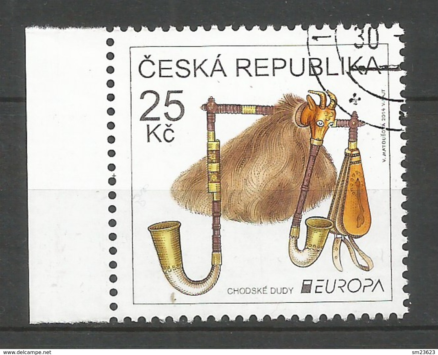 Tschechische Republik  2014  Mi.Nr. 803 , EUROPA CEPT - Musikinstrumente - Gestempelt / Used / (o) - 2014
