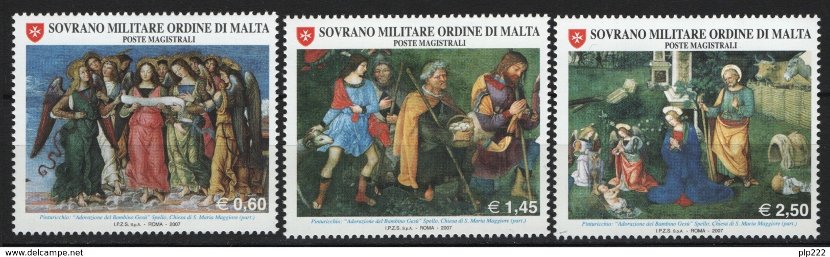 SMOM 2007 Sass.889/91 MNH/** VF - Sovrano Militare Ordine Di Malta