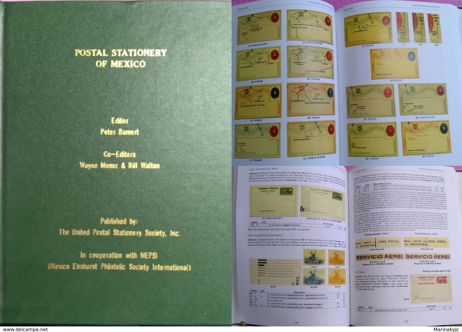 J) 2017 MEXICO, POSTAL STATIONERY OF MEXICO, BOOK, EDITION PETER BARNERT, BY MEPSI, COLOR FULL, ENGLISH VERSION, XF - Mexico