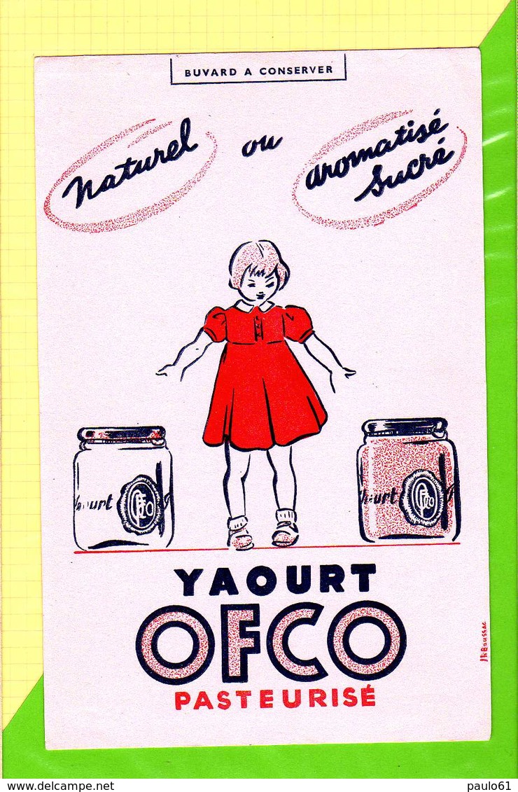 BUVARD &amp; Blotter Paper: Yaourt OFCO  Pasteurisé - Produits Laitiers
