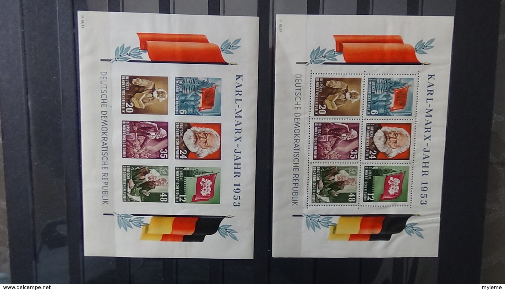 Très Bon Lot De Timbres Et Blocs De Divers Pays Dont Bloc Souvenir N° De France ** Cote Des Blocs + De 400 Euros. - Collections (en Albums)