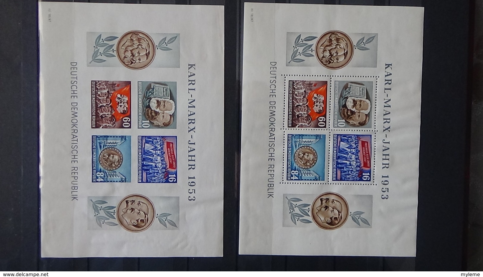 Très Bon Lot De Timbres Et Blocs De Divers Pays Dont Bloc Souvenir N° De France ** Cote Des Blocs + De 400 Euros. - Collections (en Albums)