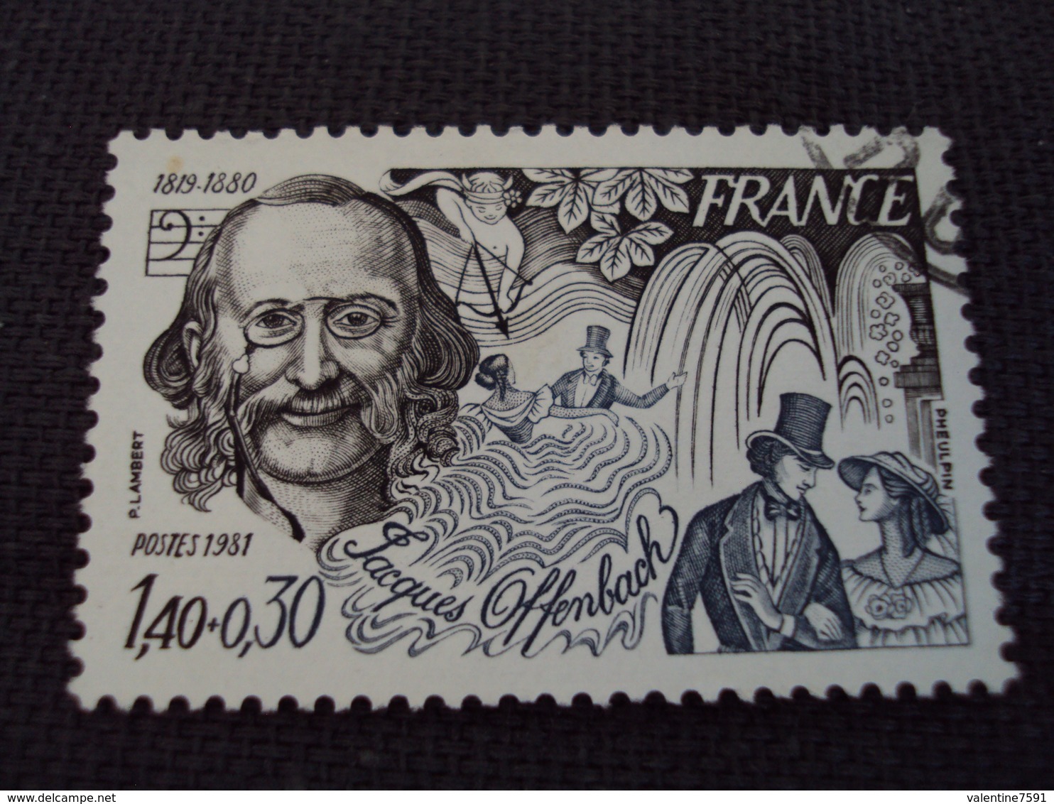 80-89 Timbre Oblitéré N°   2151 "   Jacques Offenbach"    0.30 - Oblitérés