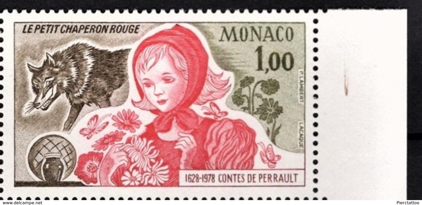 Contes De Perrault "Le Petit Chaperon Rouge" (Loup / Animaux) - Monaco - 1978 - Neufs