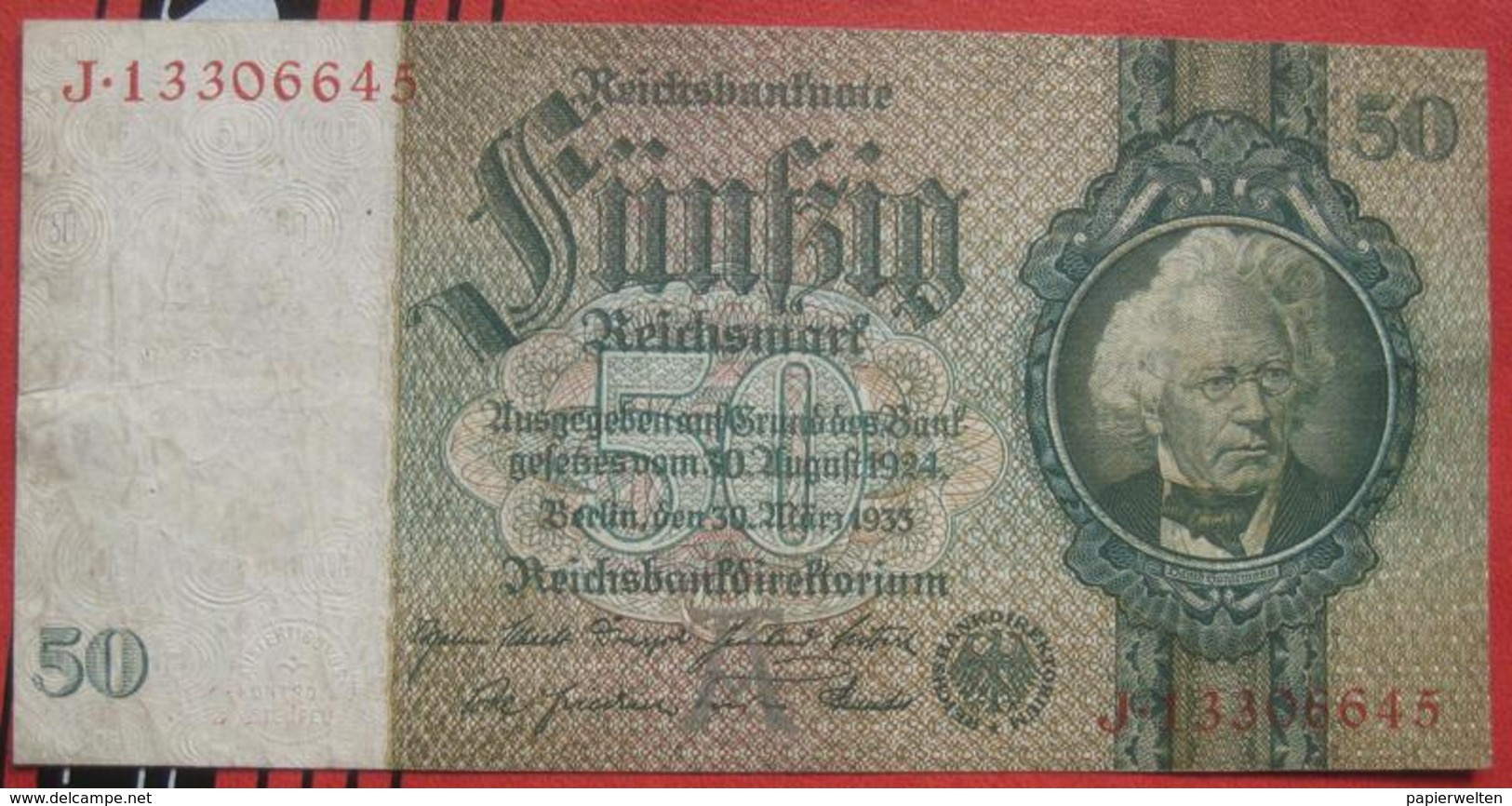 50 Reichsmark 1933 (WPM 182b) 30.3.1933 - 50 Mark