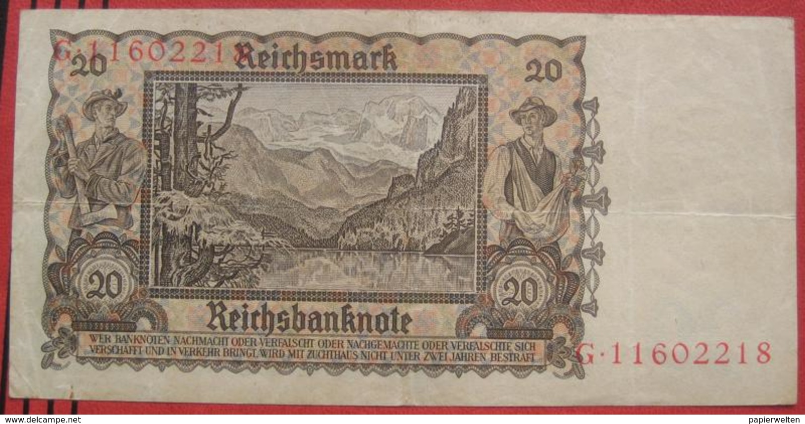 20 Reichsmark 1939 (WPM 185) 16.6.1939 - 20 Reichsmark