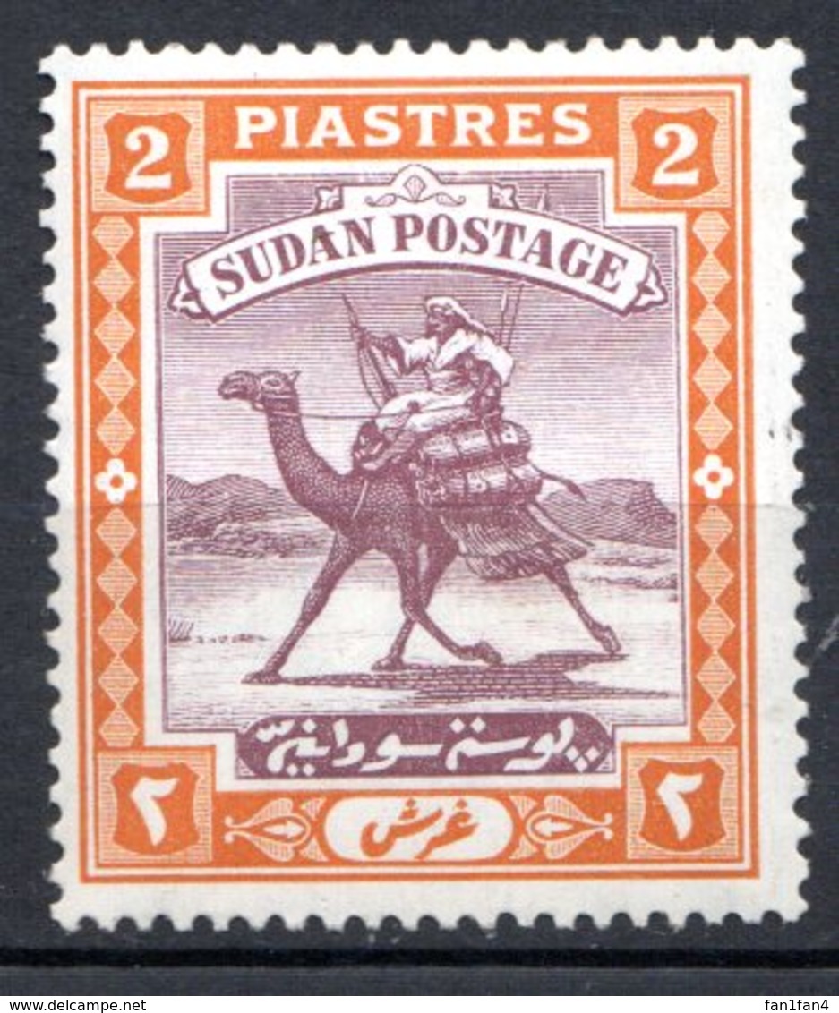 SOUDAN - (Condominium Anglo-égyptien) - 1927-40 - N° 43 - 2 Pi. Orange Et Lilas-brun - (Méhariste-postier) - Sudan (...-1951)