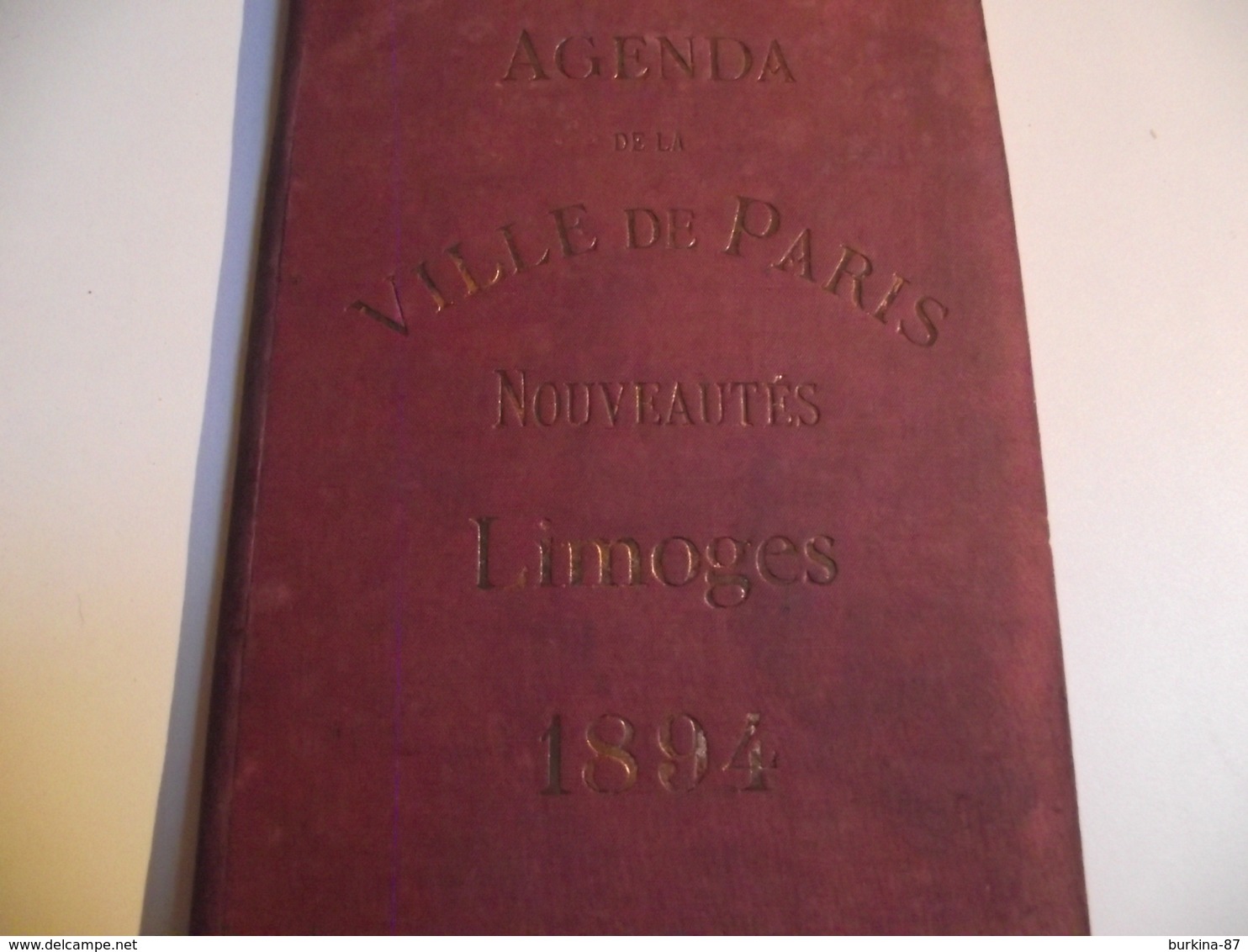 AGENDA, 1894, Ville De Paris, Nouveautés, LIMOGES - Formato Grande : ...-1900