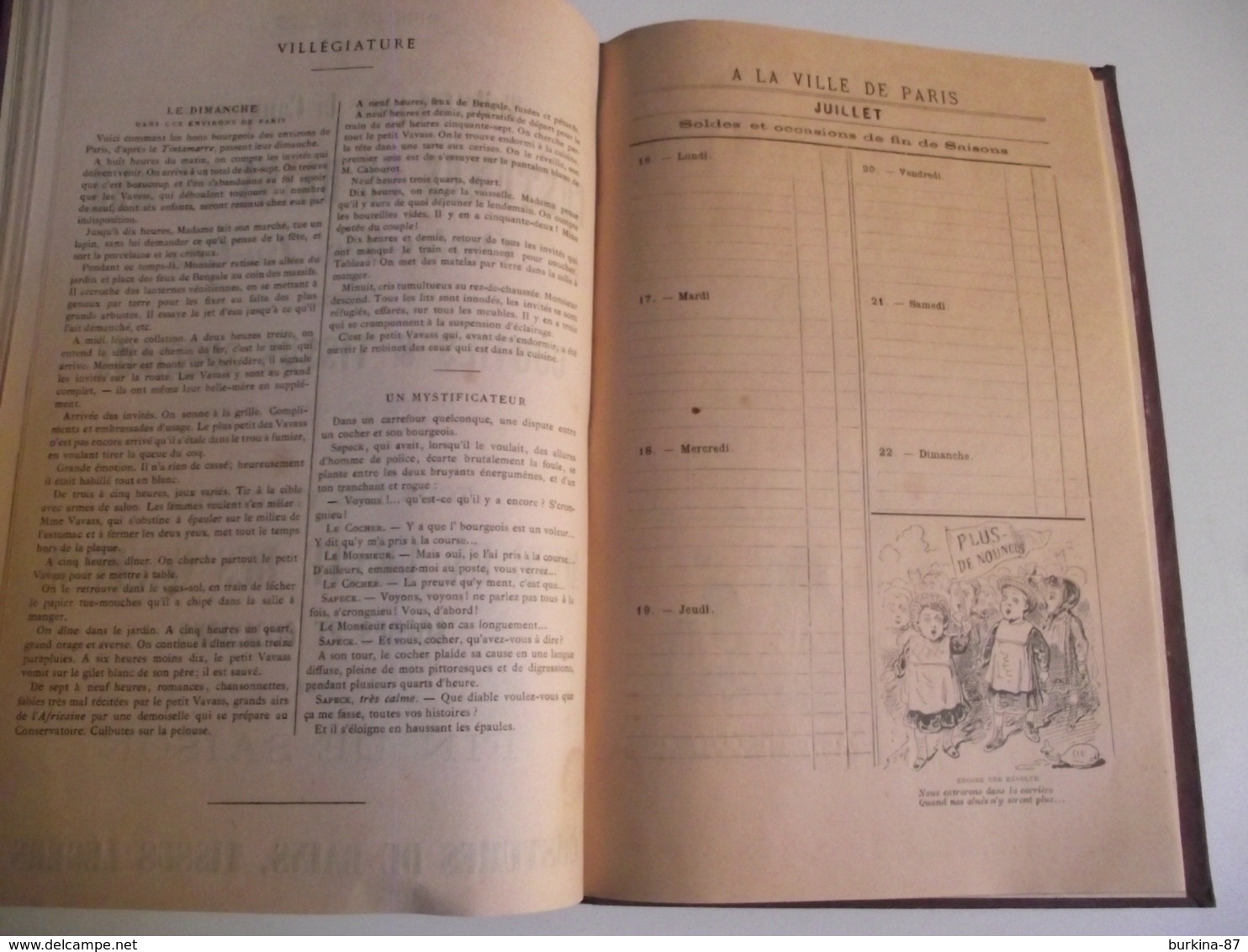 AGENDA, 1894, Ville de Paris, Nouveautés, LIMOGES