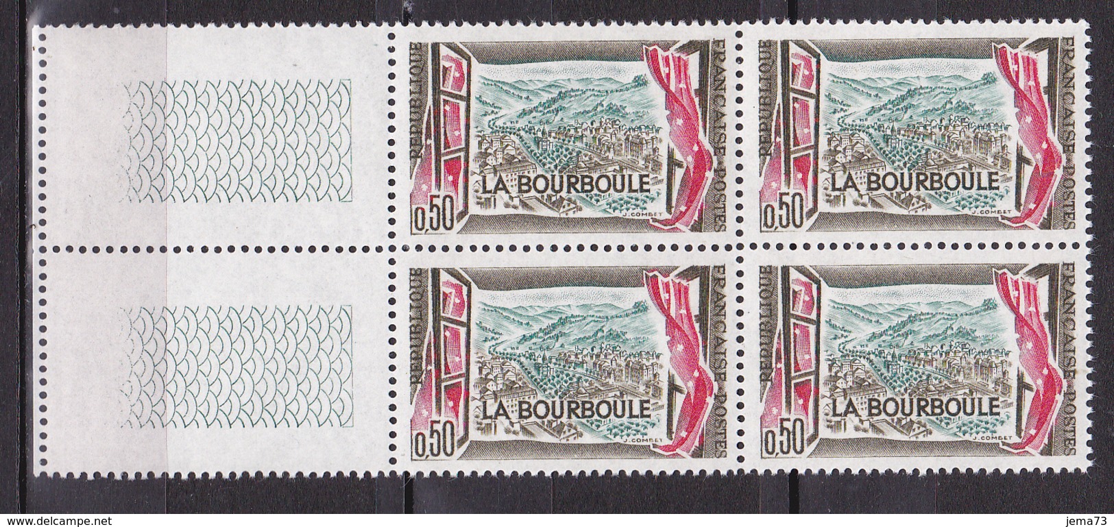 N° 1256 Station Thermale De La Bourboule:  Beau Bloc De 4 Timbres Neuf Impeccable - Unused Stamps