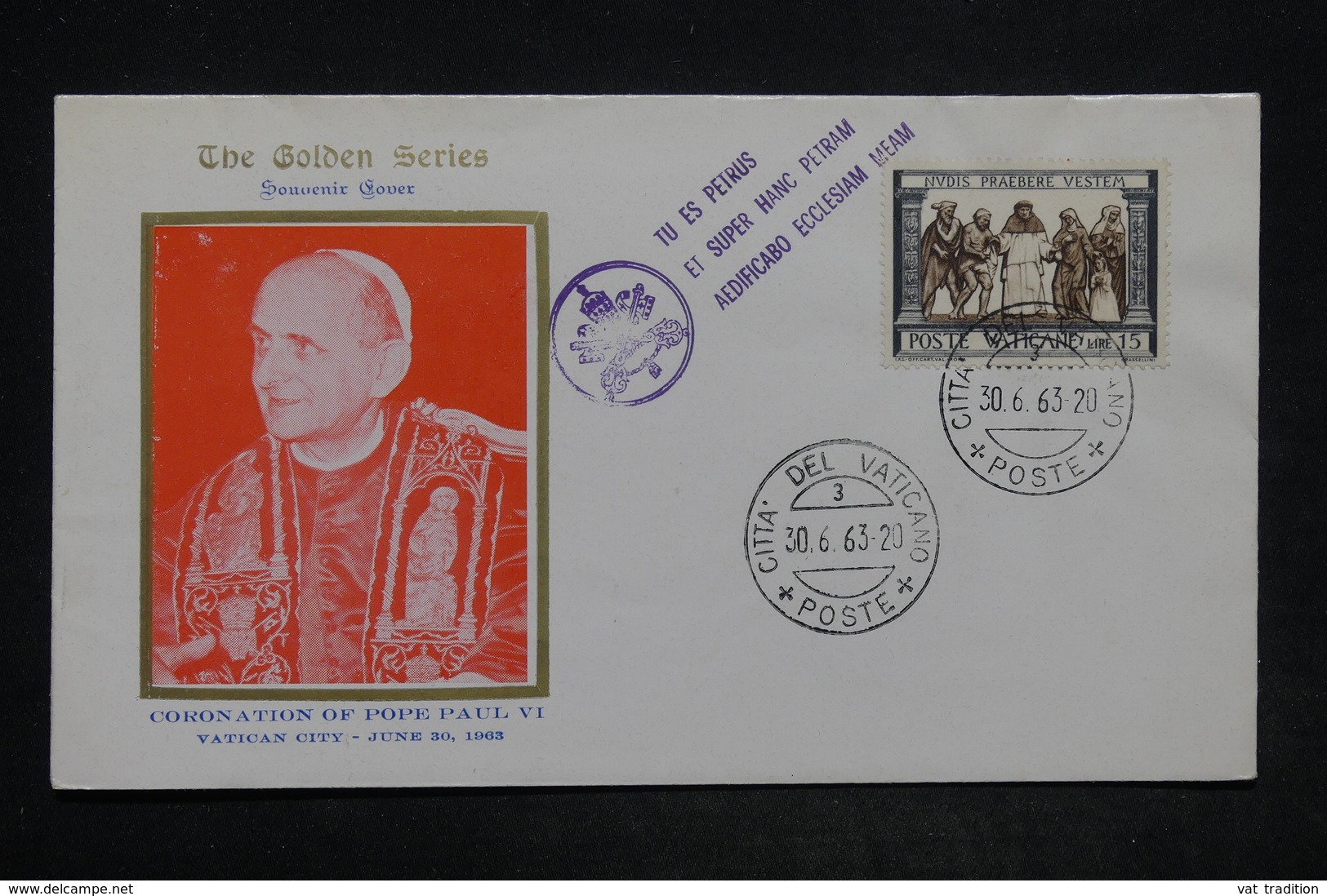 VATICAN - Enveloppe Souvenir De 1963 - L 25982 - Lettres & Documents