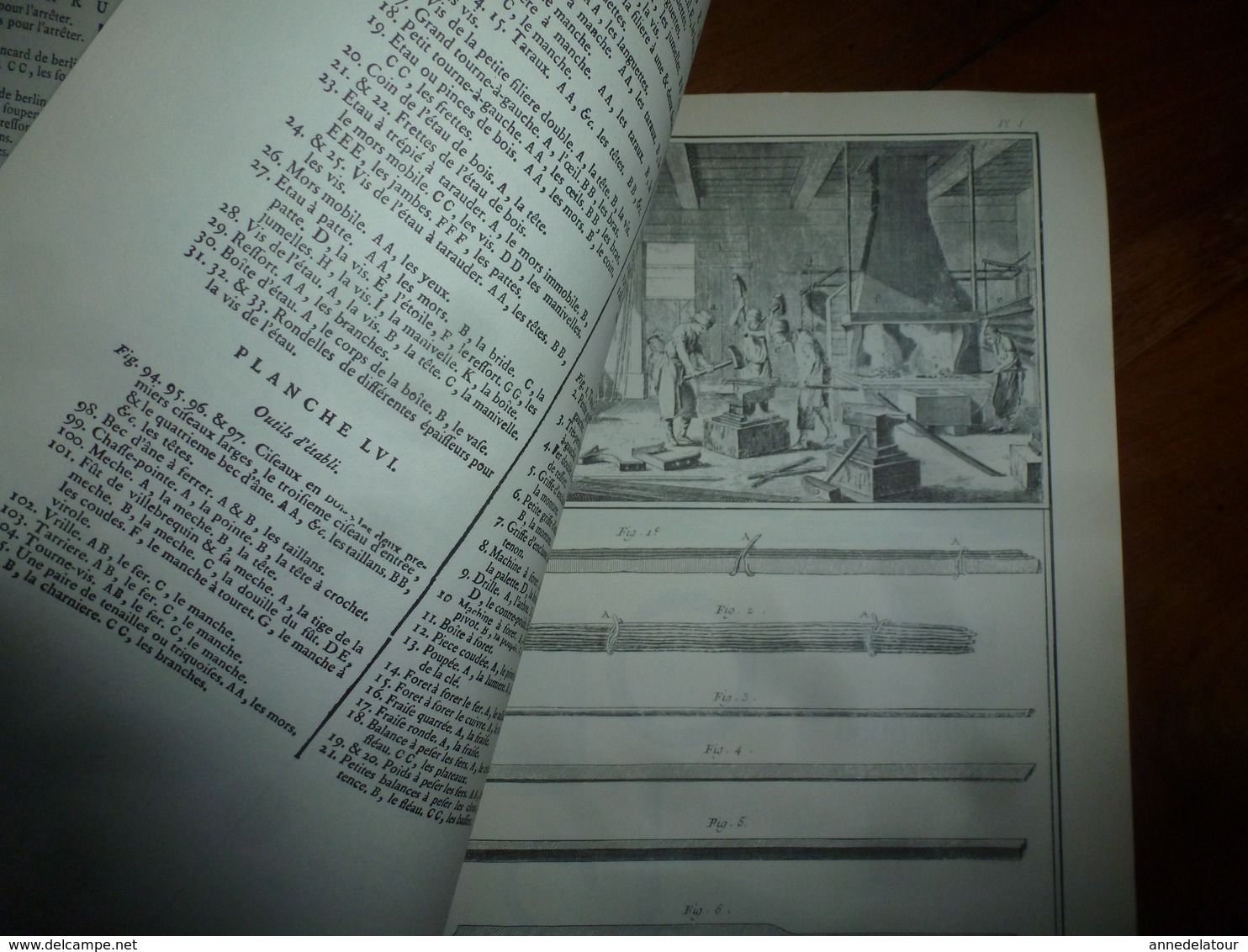 L'ENCYCLOPEDIE Diderot et d'Alembert - Recueil de Planches sur la Ferronnerie , la Serrurerie;  etc (édition 1986)