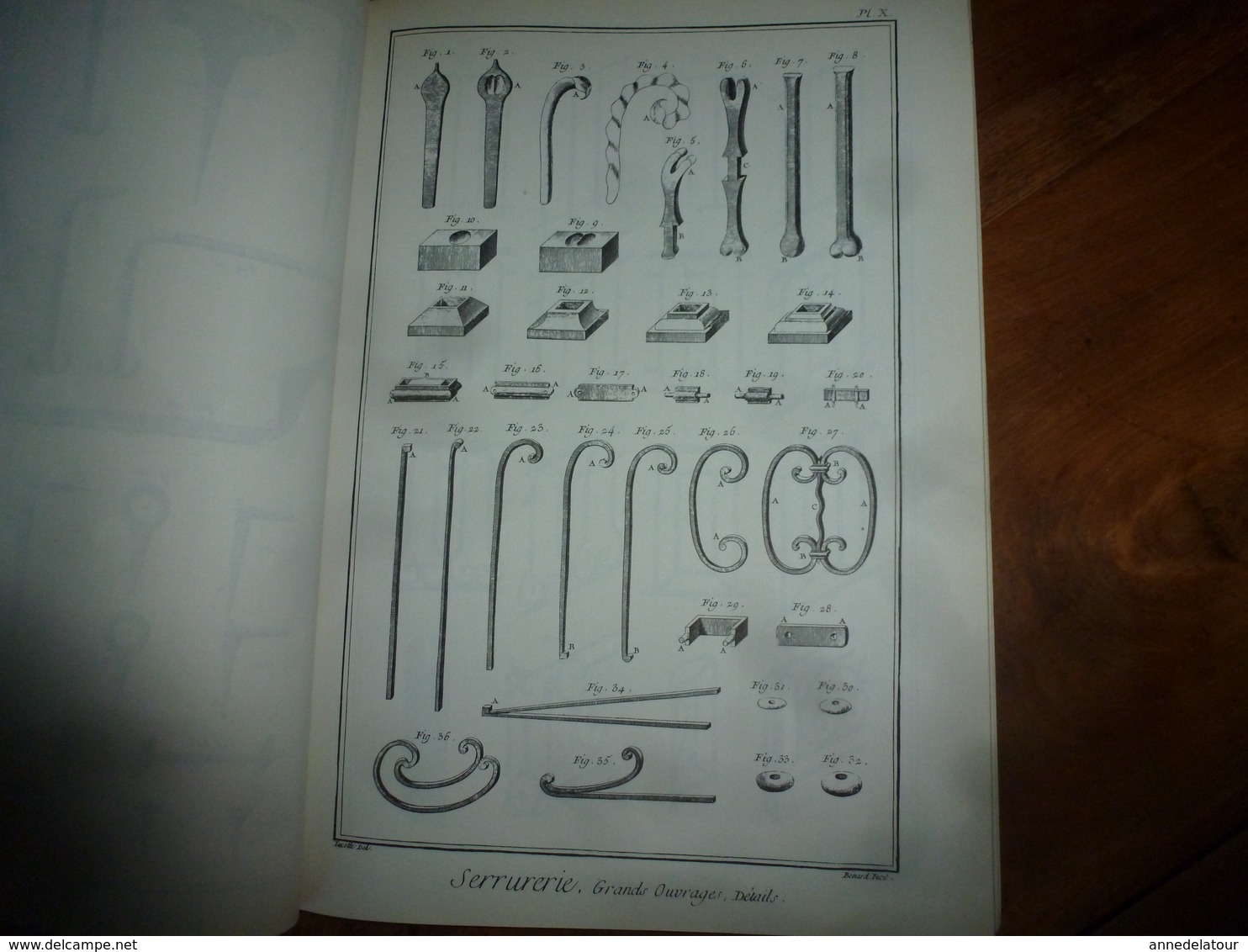 L'ENCYCLOPEDIE Diderot et d'Alembert - Recueil de Planches sur la Ferronnerie , la Serrurerie;  etc (édition 1986)