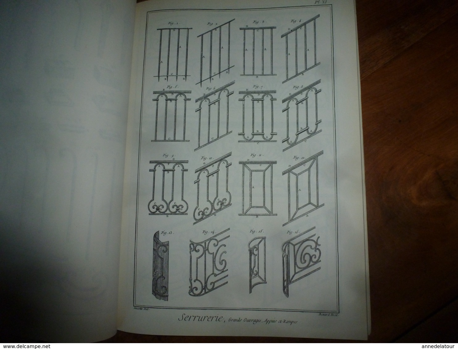 L'ENCYCLOPEDIE Diderot et d'Alembert - Recueil de Planches sur la Ferronnerie , la Serrurerie;  etc (édition 1986)