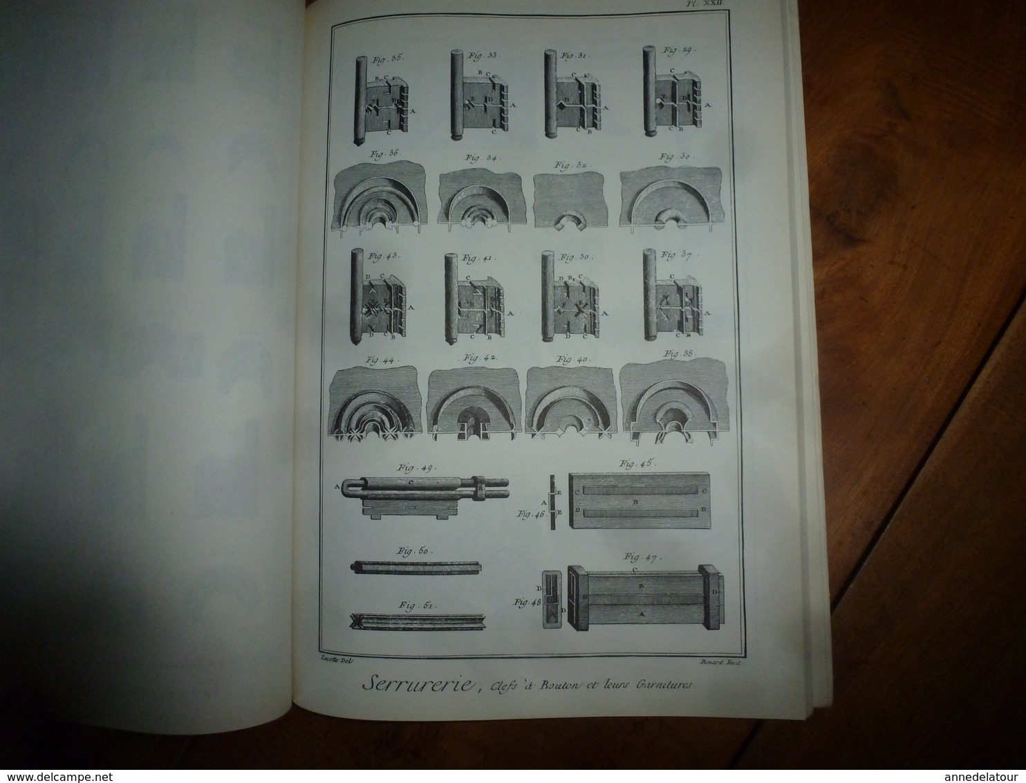 L'ENCYCLOPEDIE Diderot et d'Alembert - Recueil de Planches sur la Ferronnerie , la Serrurerie;  etc (édition 1986)